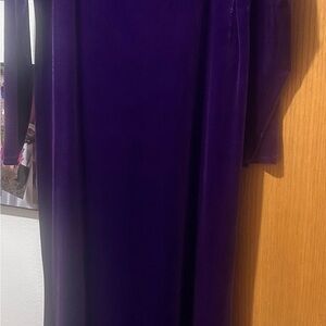 Elegant Purple Velvet Dress